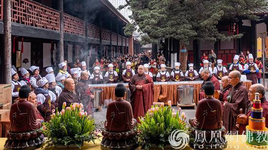 成都文殊院臘八粥上微博熱搜 成都文殊院臘八粥上微博熱搜